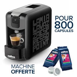 800 cafés= 1 machine en KDO (machine EP MINI NOIRE + 800 cafés au)