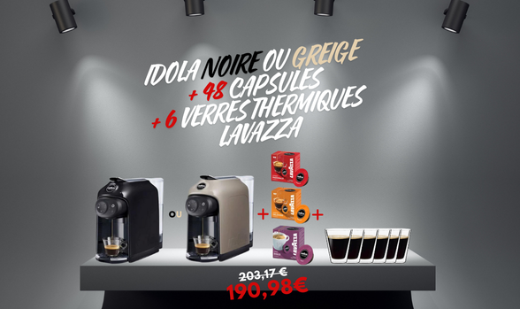 OFFRE IDOLA + 48 CAFES + 6 VERRES