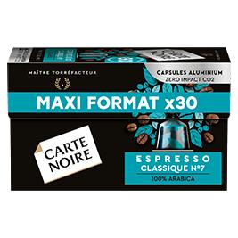 Café capsules Compatibles Nespresso lungo bio CARTE NOIRE : la boite de 10  à Prix Carrefour
