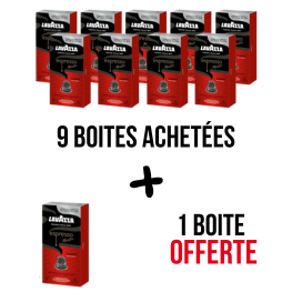 Classico LAVAZZA 9 Boites + 1 Gratuite