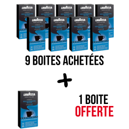 Decafeiné LAVAZZA 9 Boites + 1 Offerte