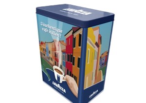 Boite de conservation métallique pour café en capsule Lavazza ou café grain 1kg