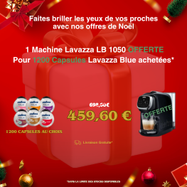 Offre Noël 1200 Cafés au choix = 1 Machines LB1050 Offerte